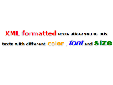 Chart labels font size and color
